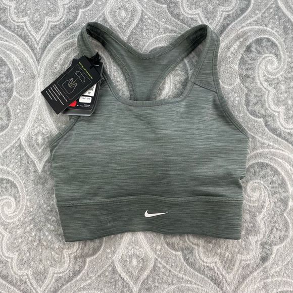 Nike Other - Nike Dri-fit Swoosh Sports Bra, gray longline sports bra, medium